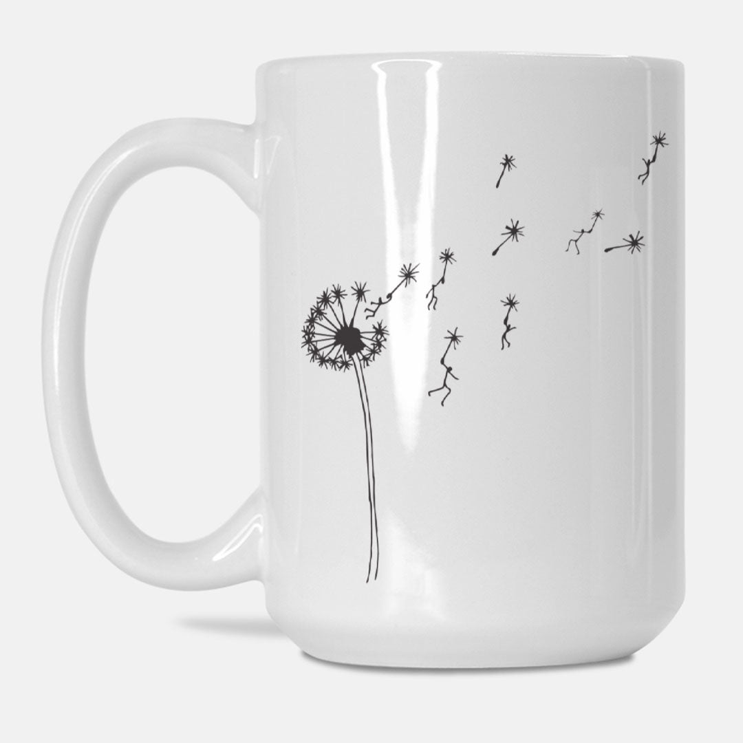 Dandelion People 15oz. Ceramic Mug - Get Deerty