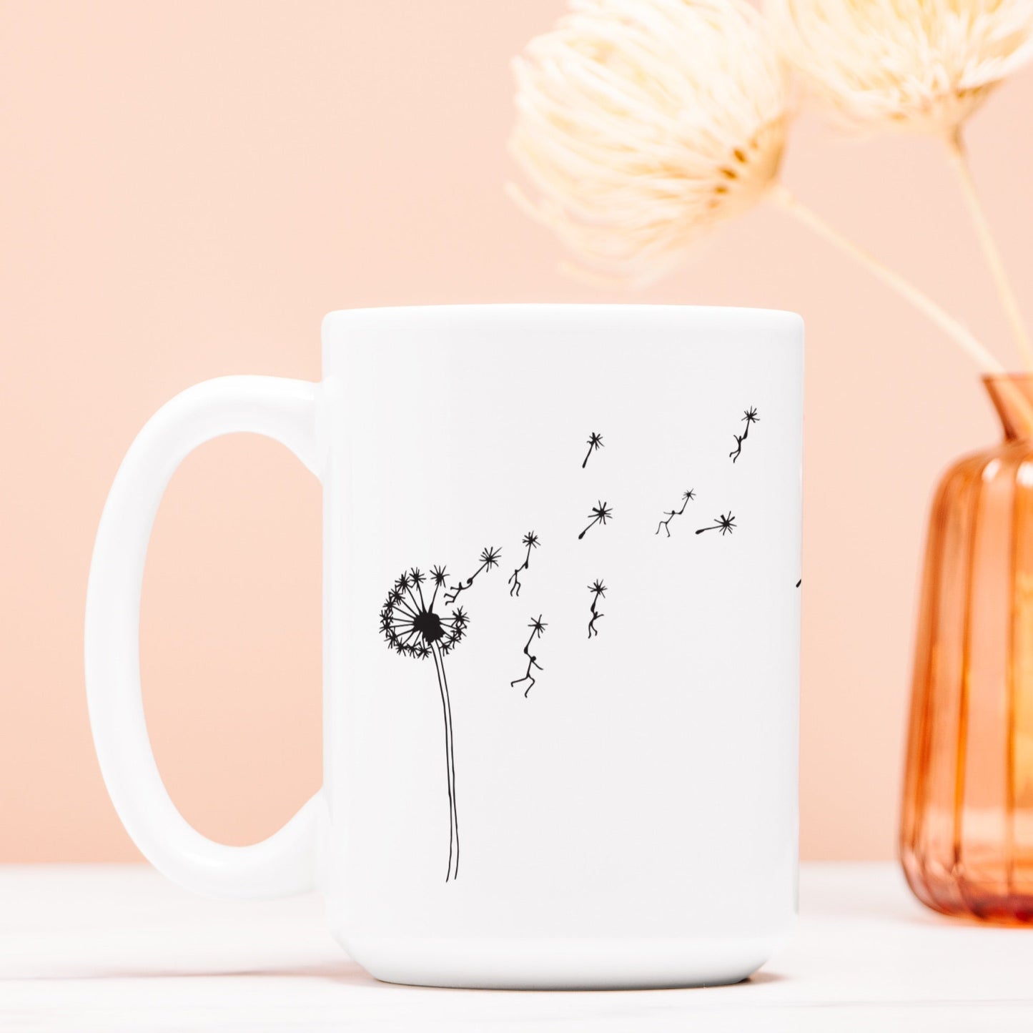 Dandelion People 15oz. Ceramic Mug - Get Deerty