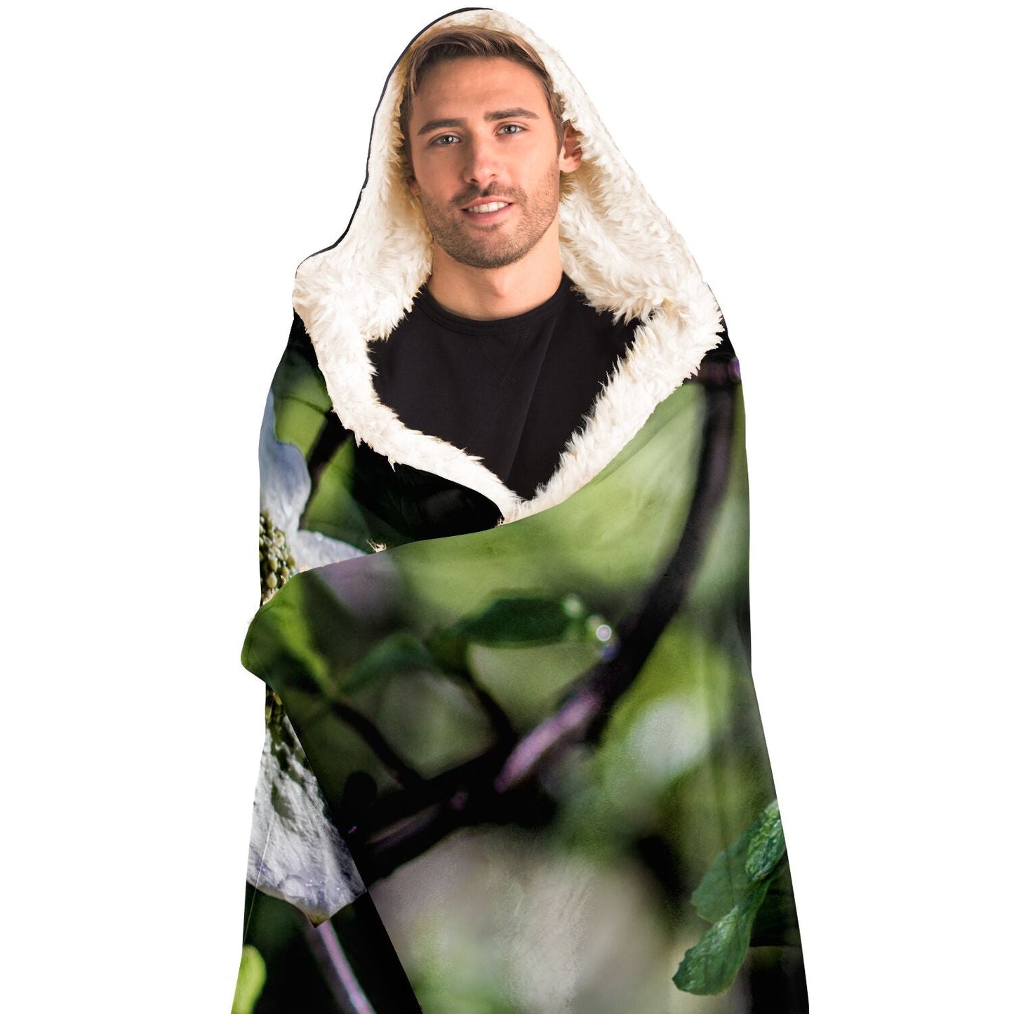 DogWood Flowers Hooded Blanket - Get Deerty