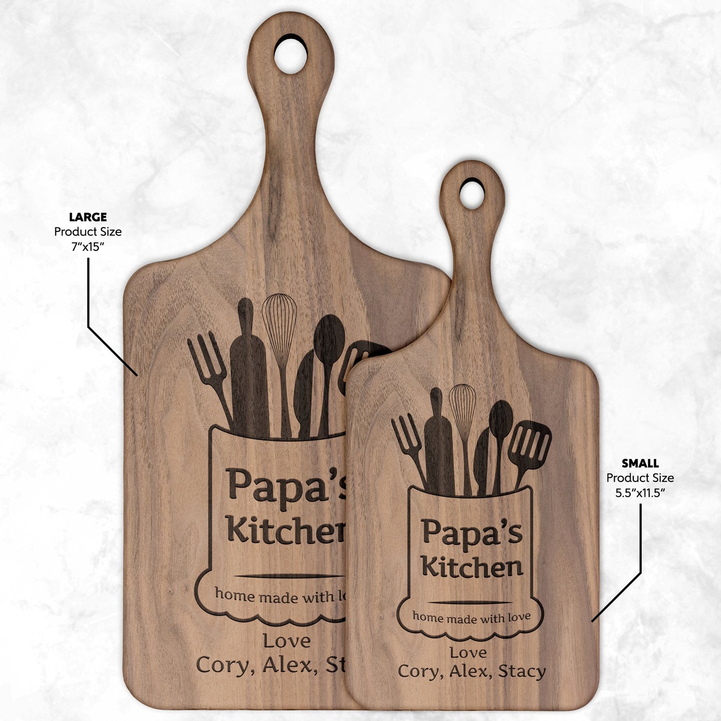 Hardwood Paddle Cutting Board - Get Deerty