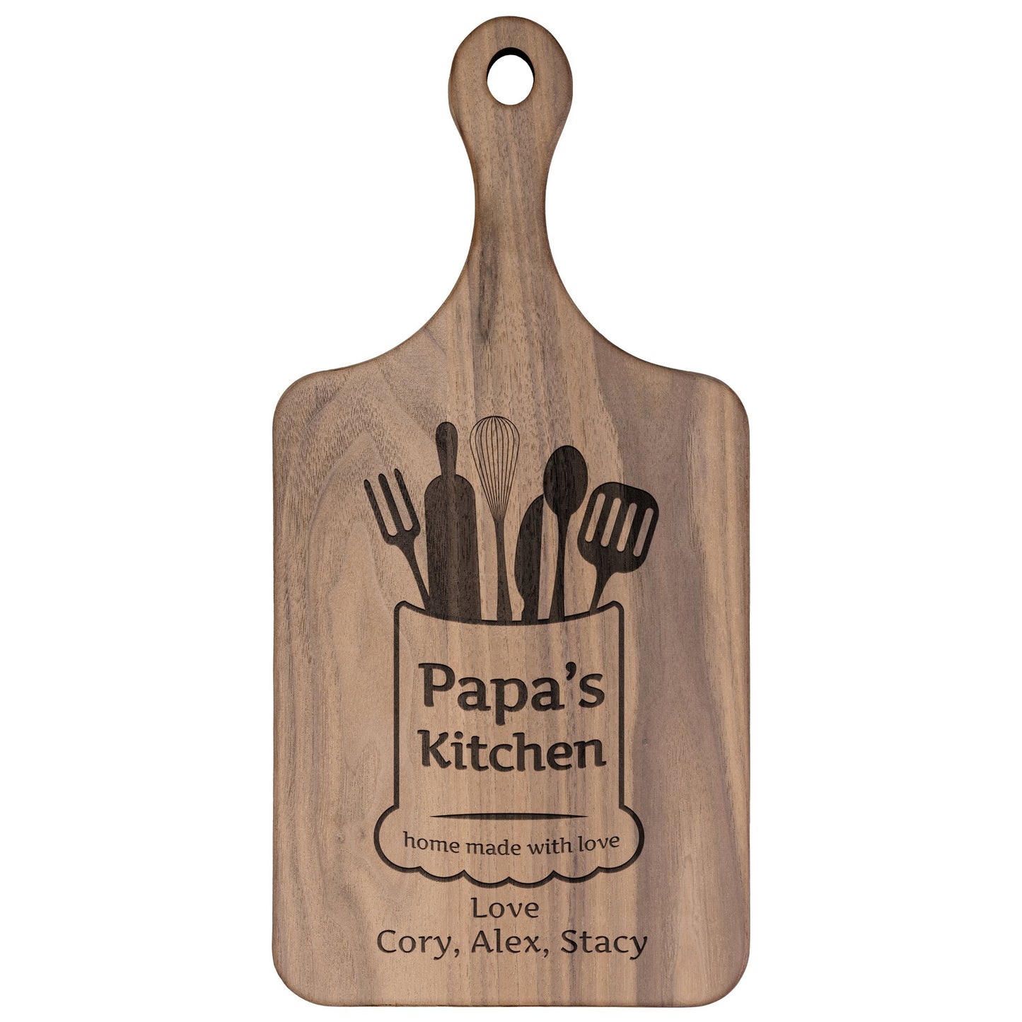 Hardwood Paddle Cutting Board - Get Deerty