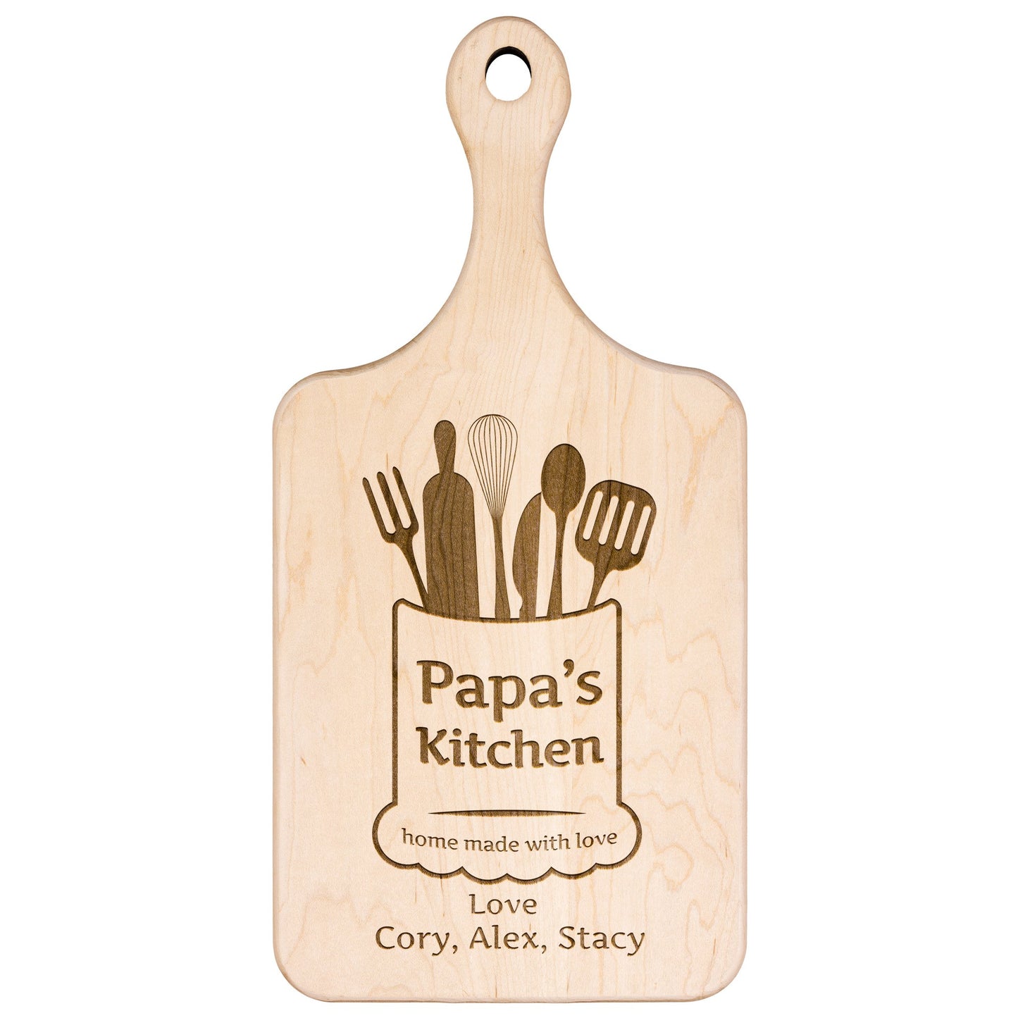 Hardwood Paddle Cutting Board - Get Deerty