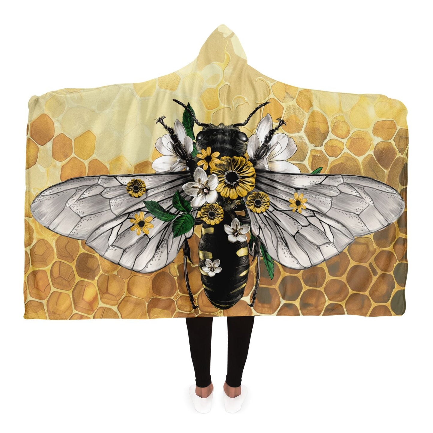 Honey Bee Hooded Blanket - Get Deerty