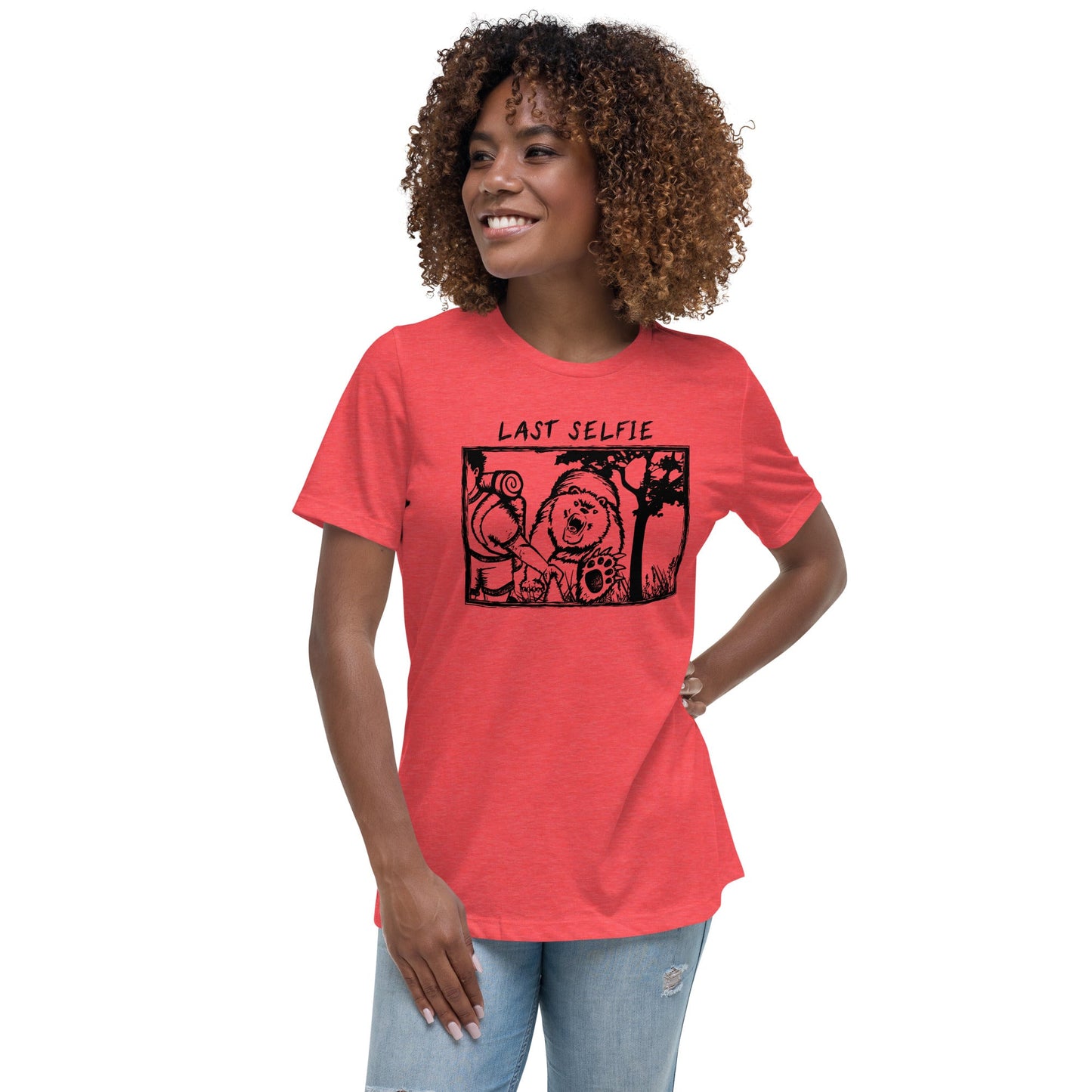 Last Selfie Women's Relaxed T-Shirt - Get Deerty