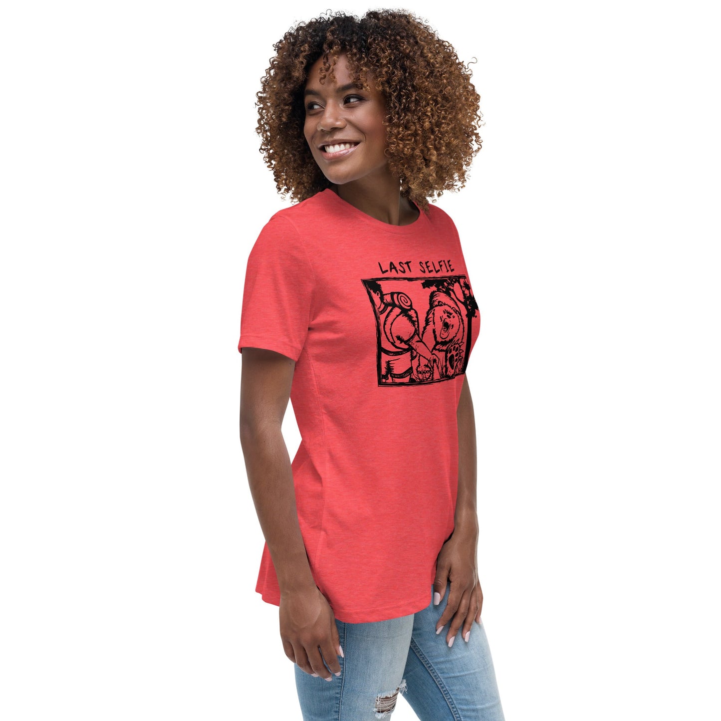Last Selfie Women's Relaxed T-Shirt - Get Deerty