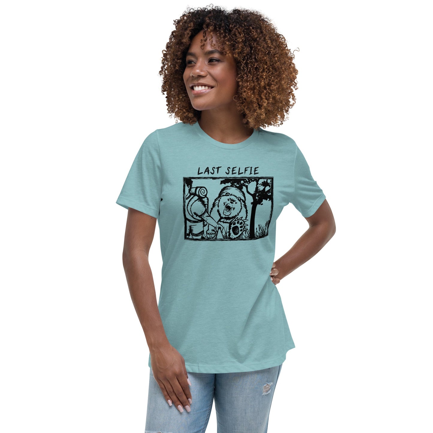 Last Selfie Women's Relaxed T-Shirt - Get Deerty