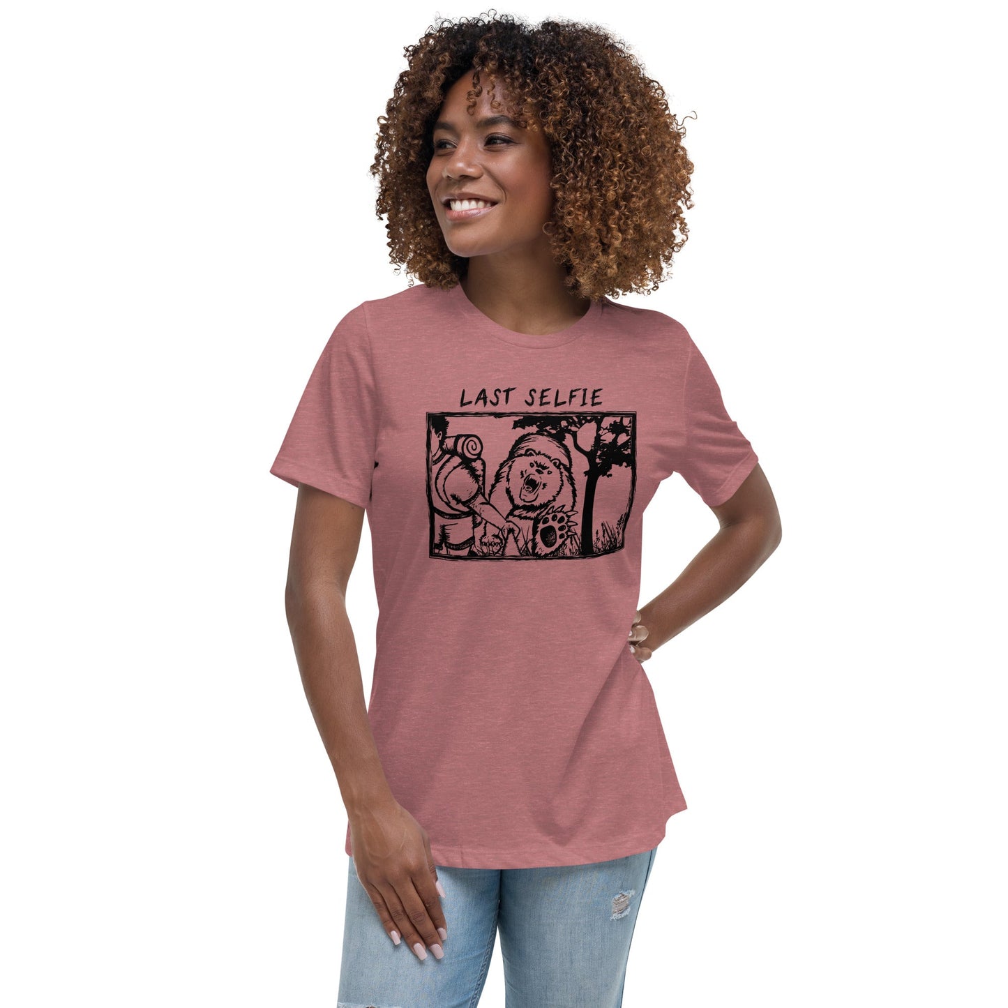 Last Selfie Women's Relaxed T-Shirt - Get Deerty