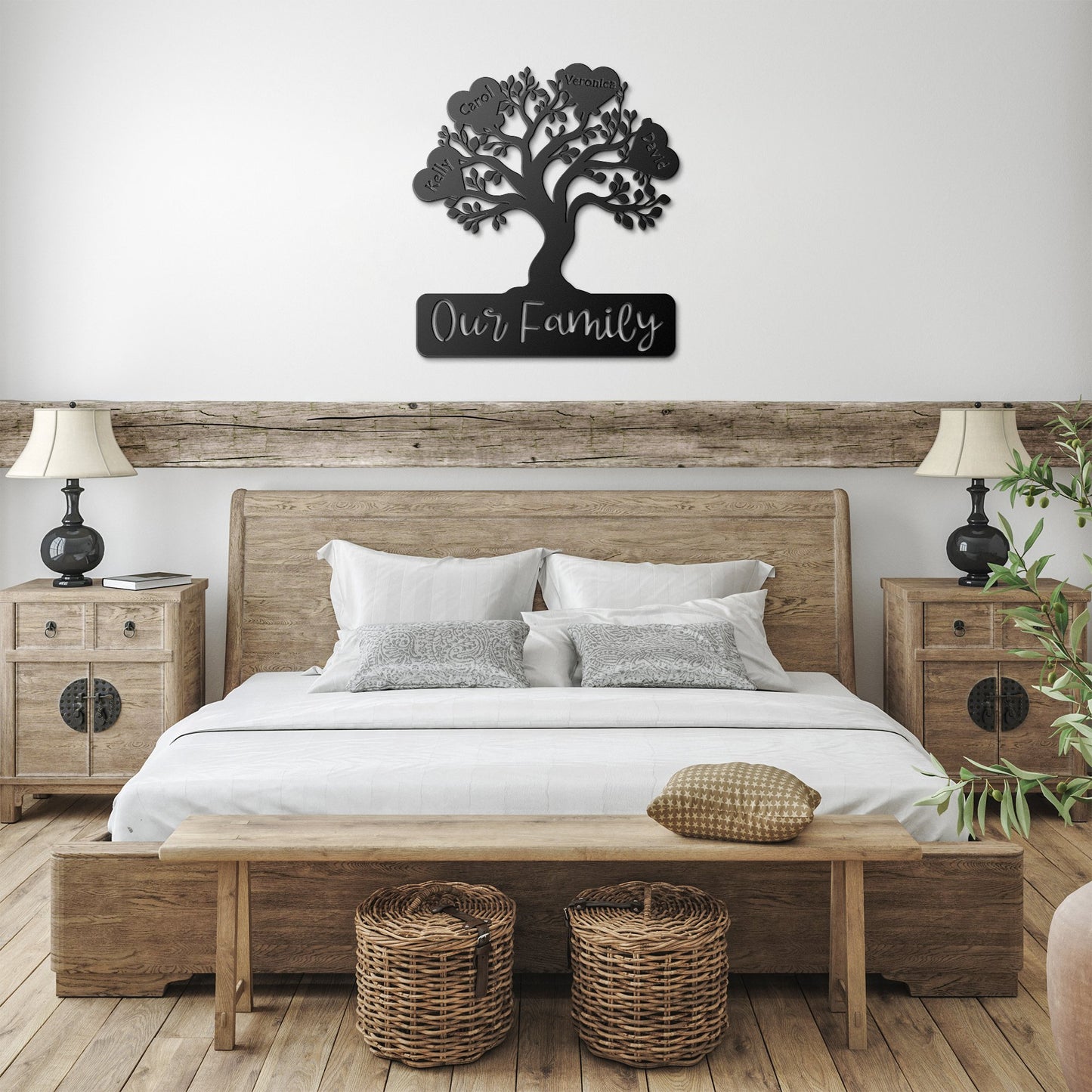 Our Family Tree - Die-Cut Metal Signs - Get Deerty