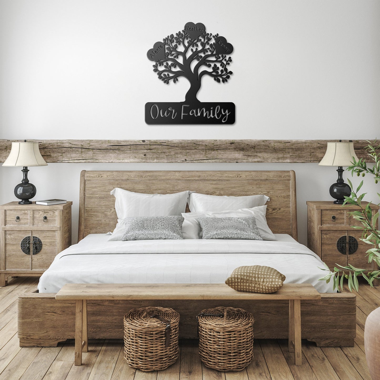 Our Family Tree - Die-Cut Metal Signs - Get Deerty