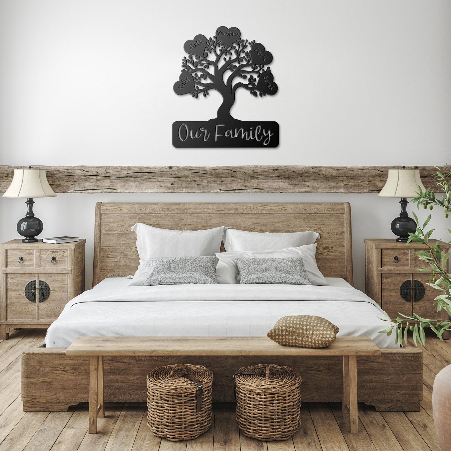 Our Family Tree - Die-Cut Metal Signs - Get Deerty
