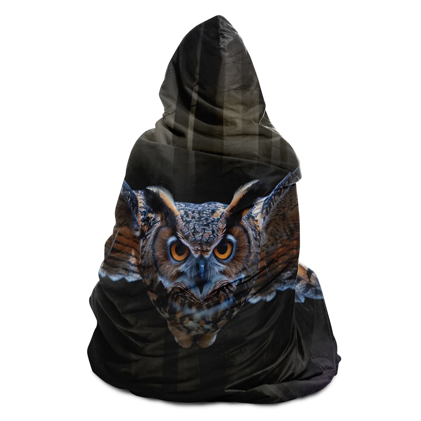 Owl in Flight Hooded Blanket - Get Deerty