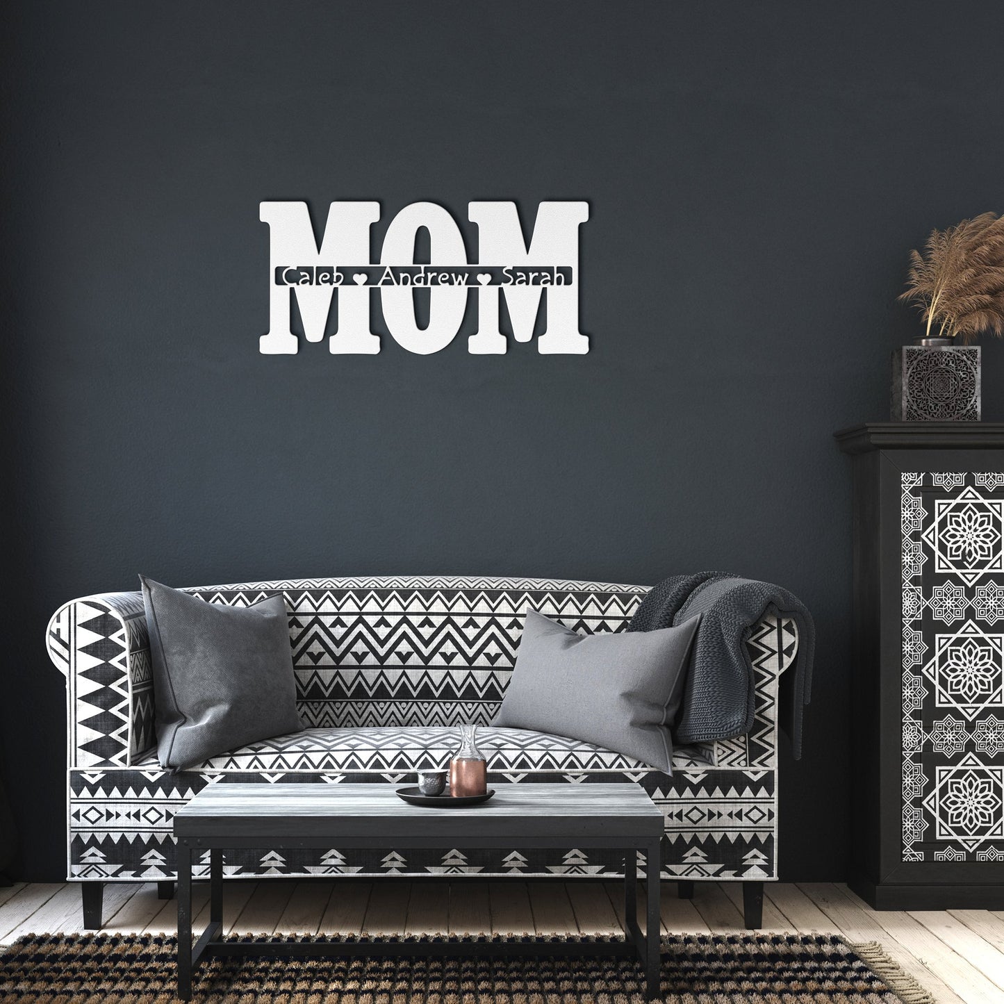 Personalized Mom - Die-Cut Metal Sign - Get Deerty