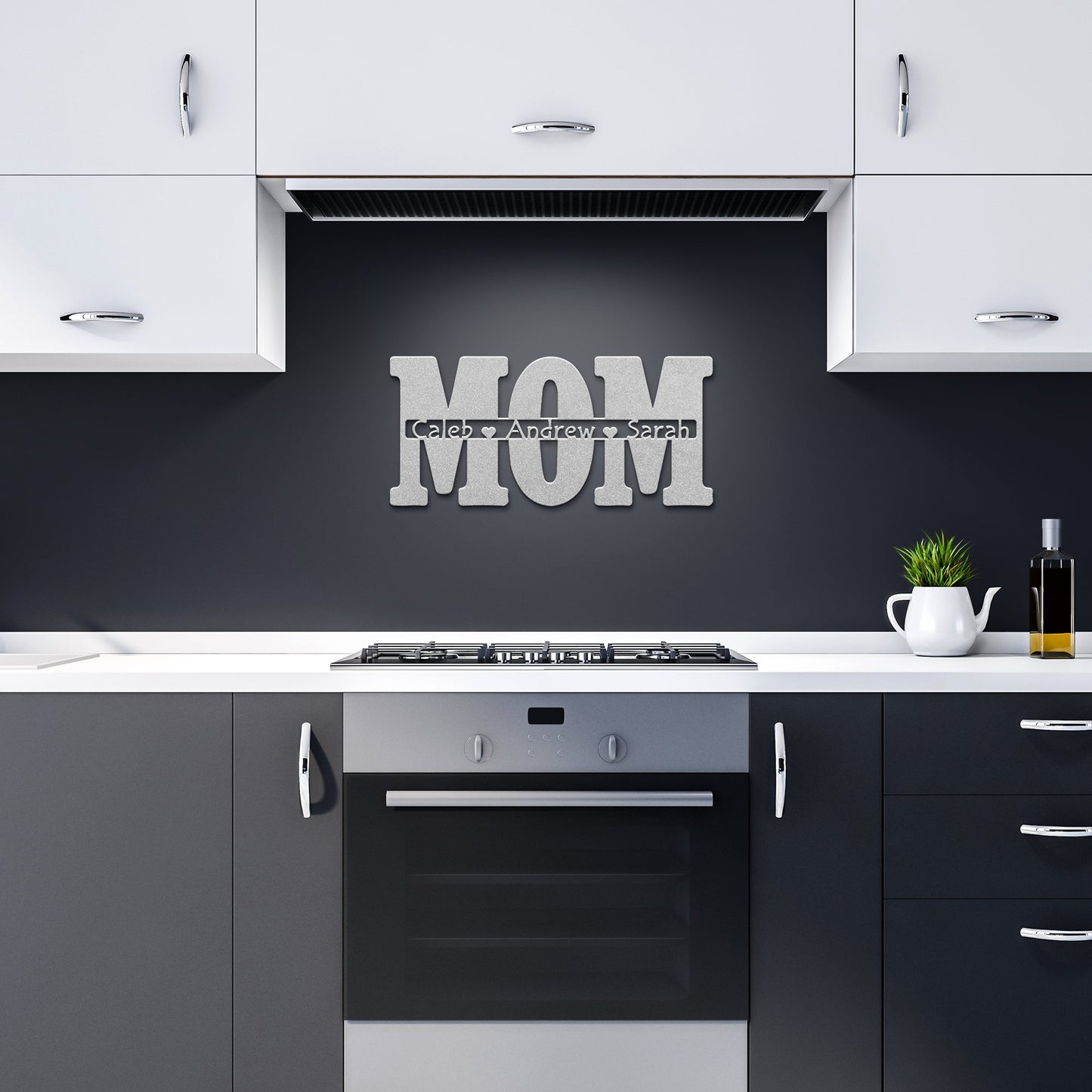 Personalized Mom - Die-Cut Metal Sign - Get Deerty