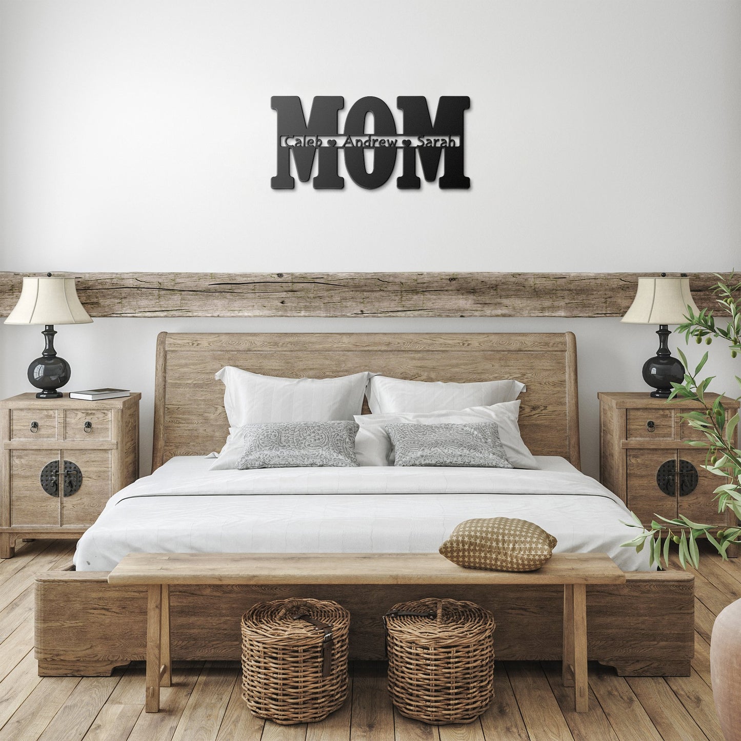 Personalized Mom - Die-Cut Metal Sign - Get Deerty