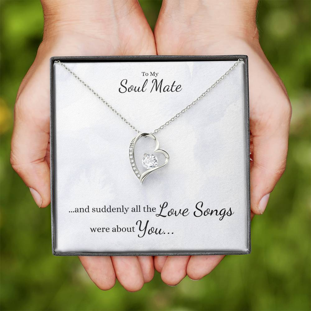 Suddenly All the LOVE SONGS were about You... Heart Necklace - Get Deerty