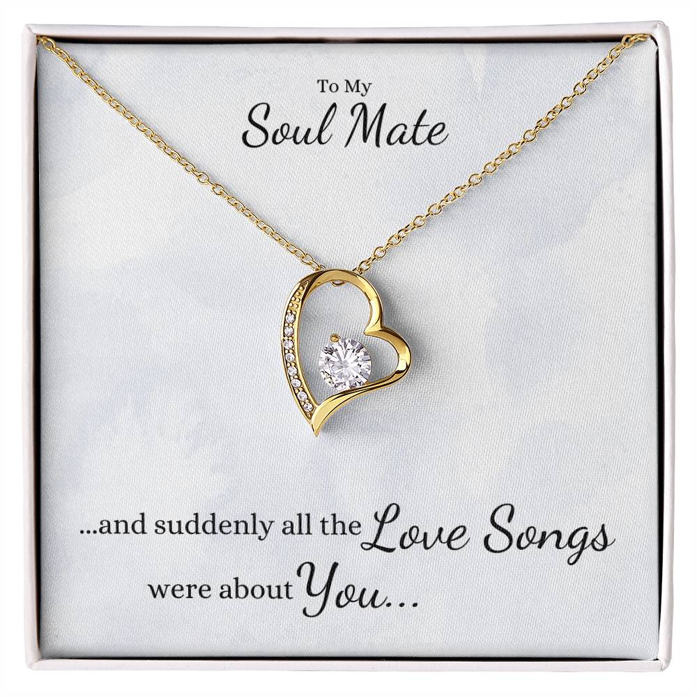Suddenly All the LOVE SONGS were about You... Heart Necklace - Get Deerty