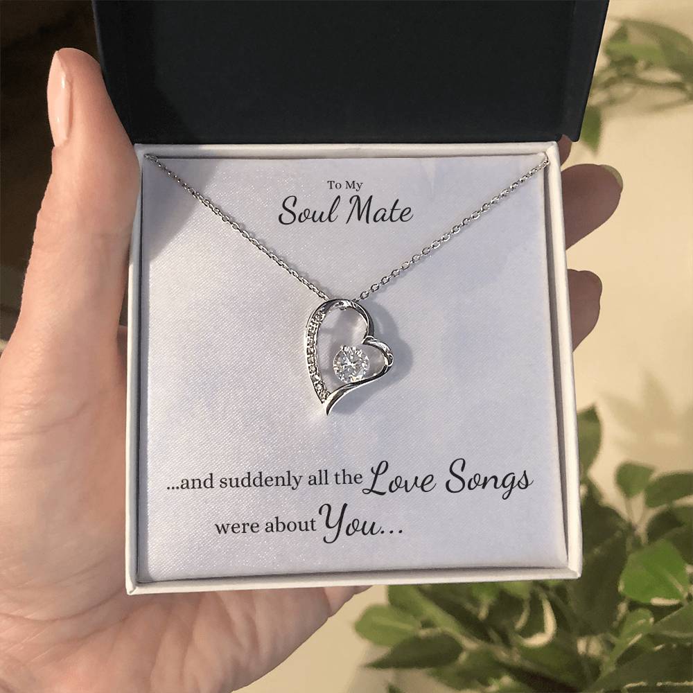 Suddenly All the LOVE SONGS were about You... Heart Necklace - Get Deerty