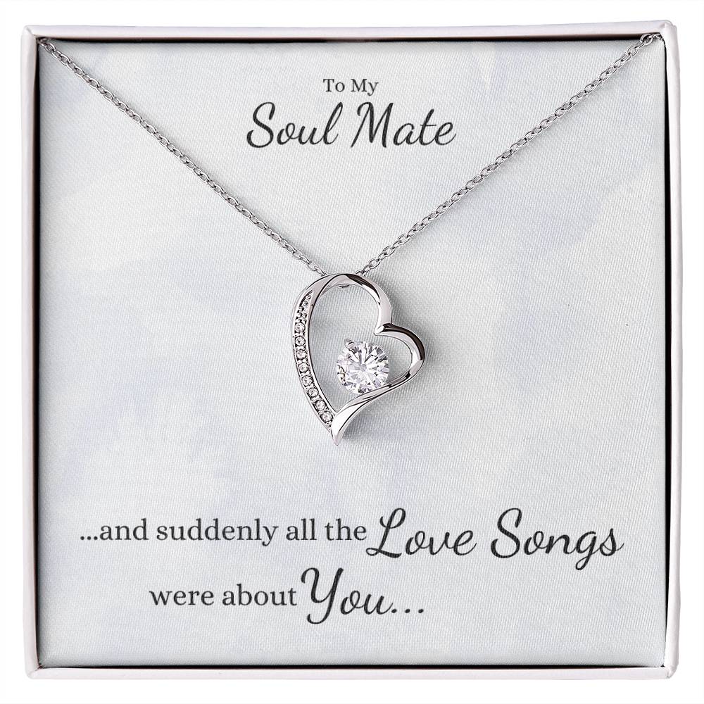 Suddenly All the LOVE SONGS were about You... Heart Necklace - Get Deerty
