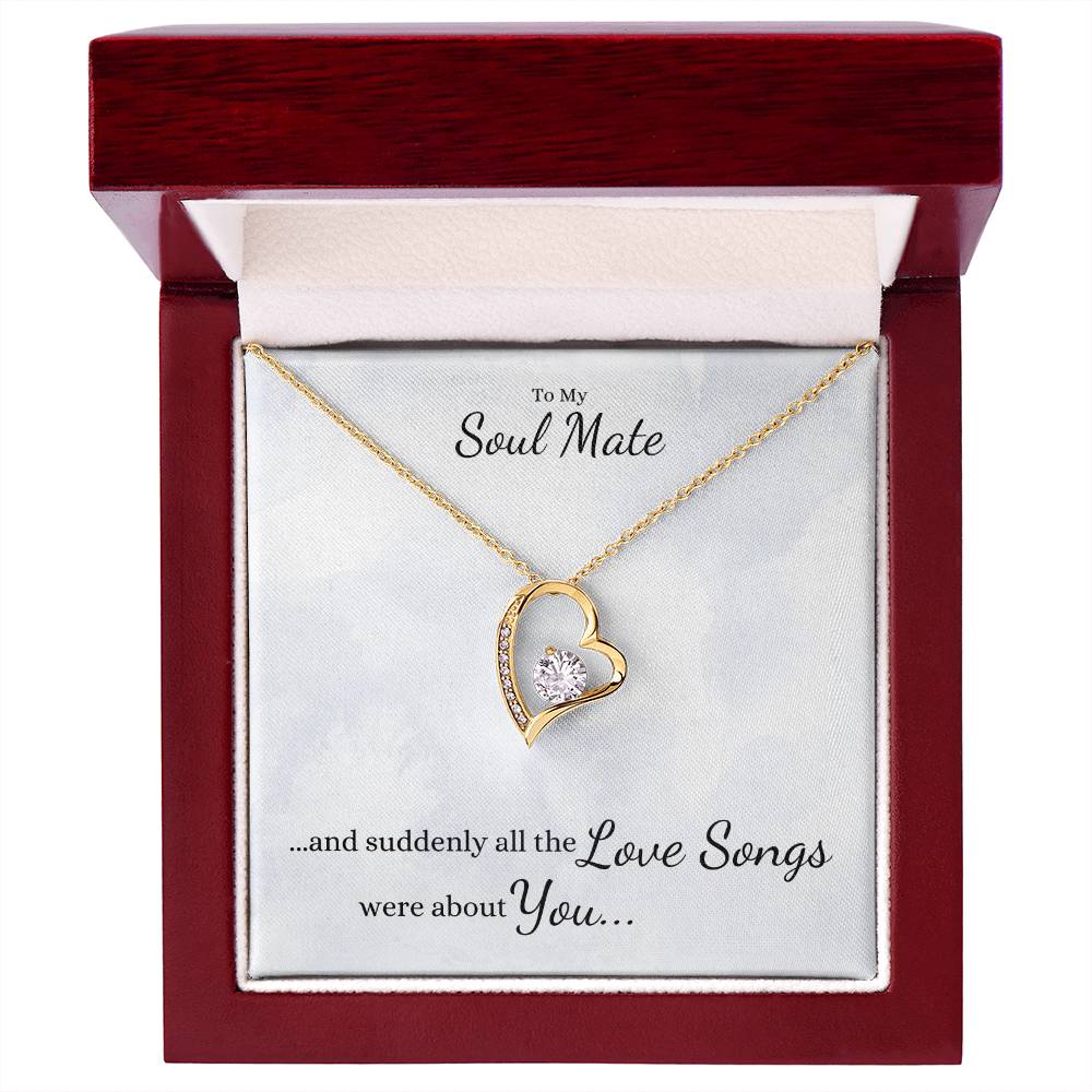 Suddenly All the LOVE SONGS were about You... Heart Necklace - Get Deerty