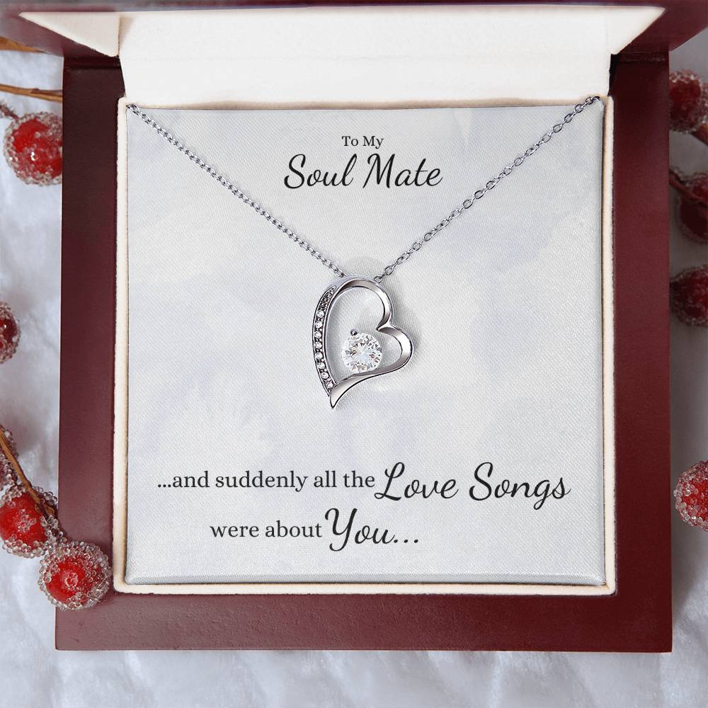 Suddenly All the LOVE SONGS were about You... Heart Necklace - Get Deerty