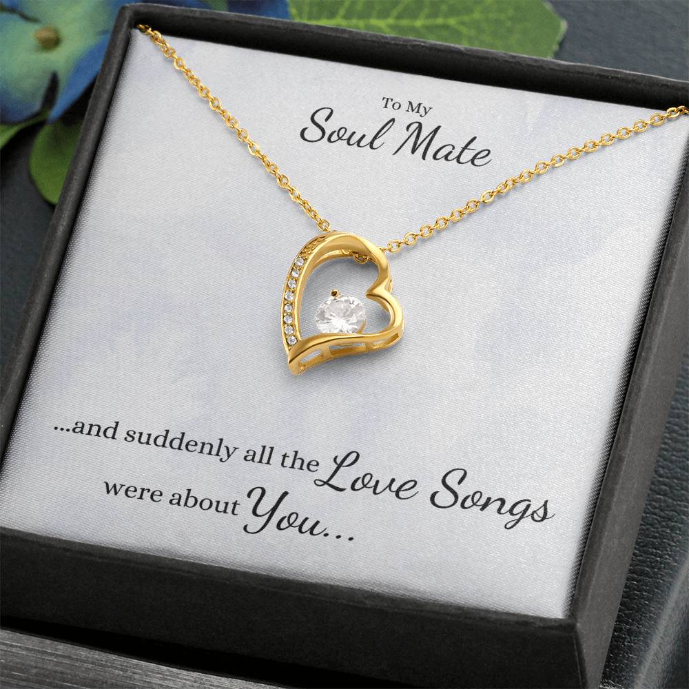 Suddenly All the LOVE SONGS were about You... Heart Necklace - Get Deerty