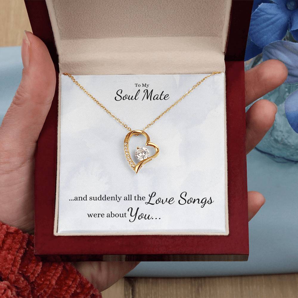 Suddenly All the LOVE SONGS were about You... Heart Necklace - Get Deerty