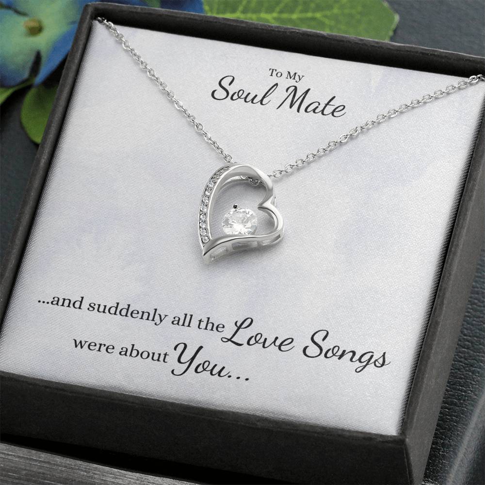 Suddenly All the LOVE SONGS were about You... Heart Necklace - Get Deerty