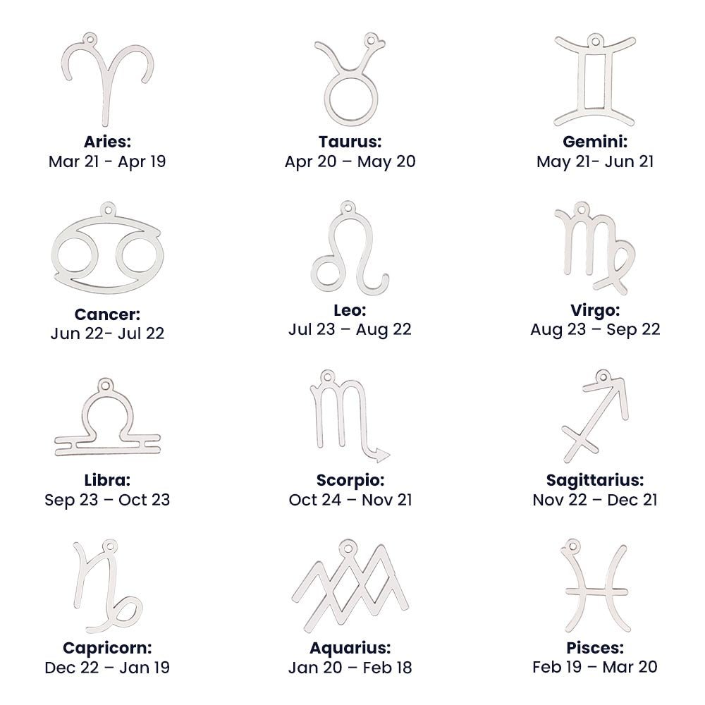To My Daughter, May The STARS Guide you - Zodiac Necklace - Get Deerty