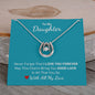 To My Daughter Never Forget That I Love You Forever Good Luck Necklace - Get Deerty