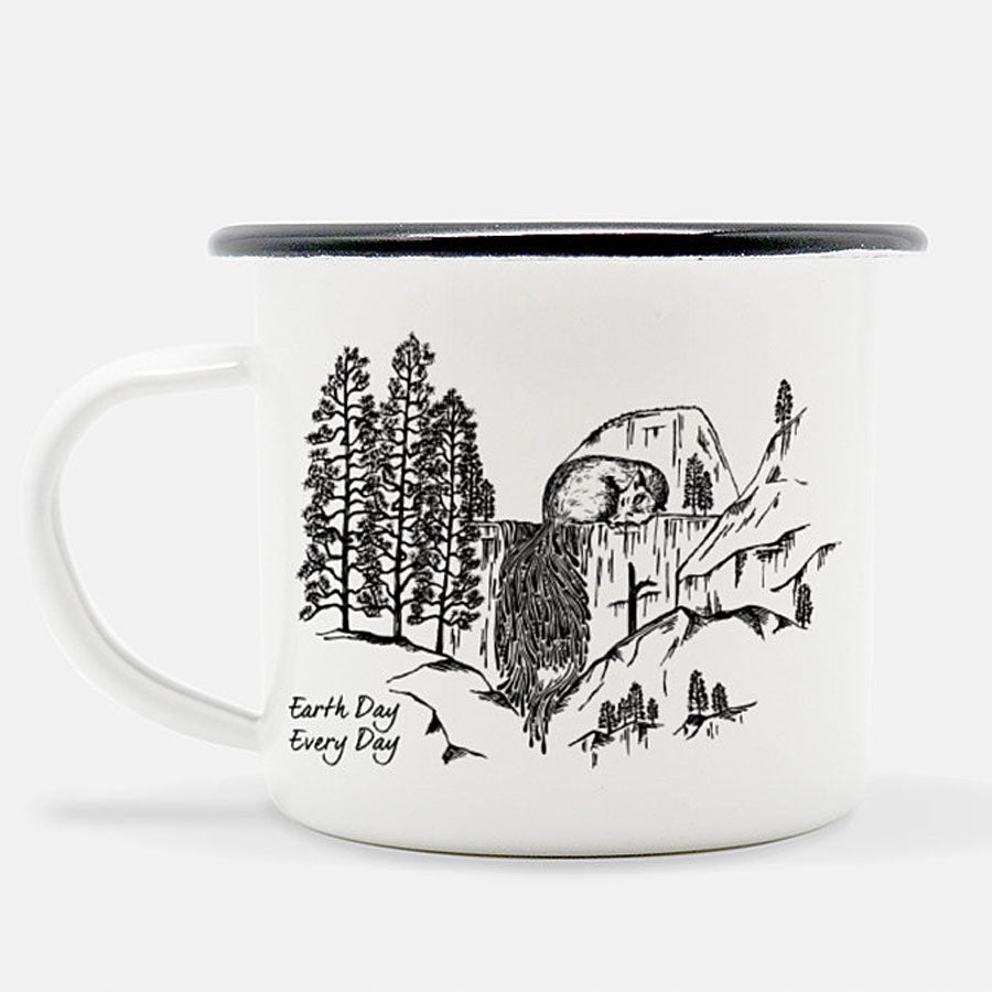 Water Fall Fox Earth Day 10 oz Stainless Steel Camper Mug - Get Deerty