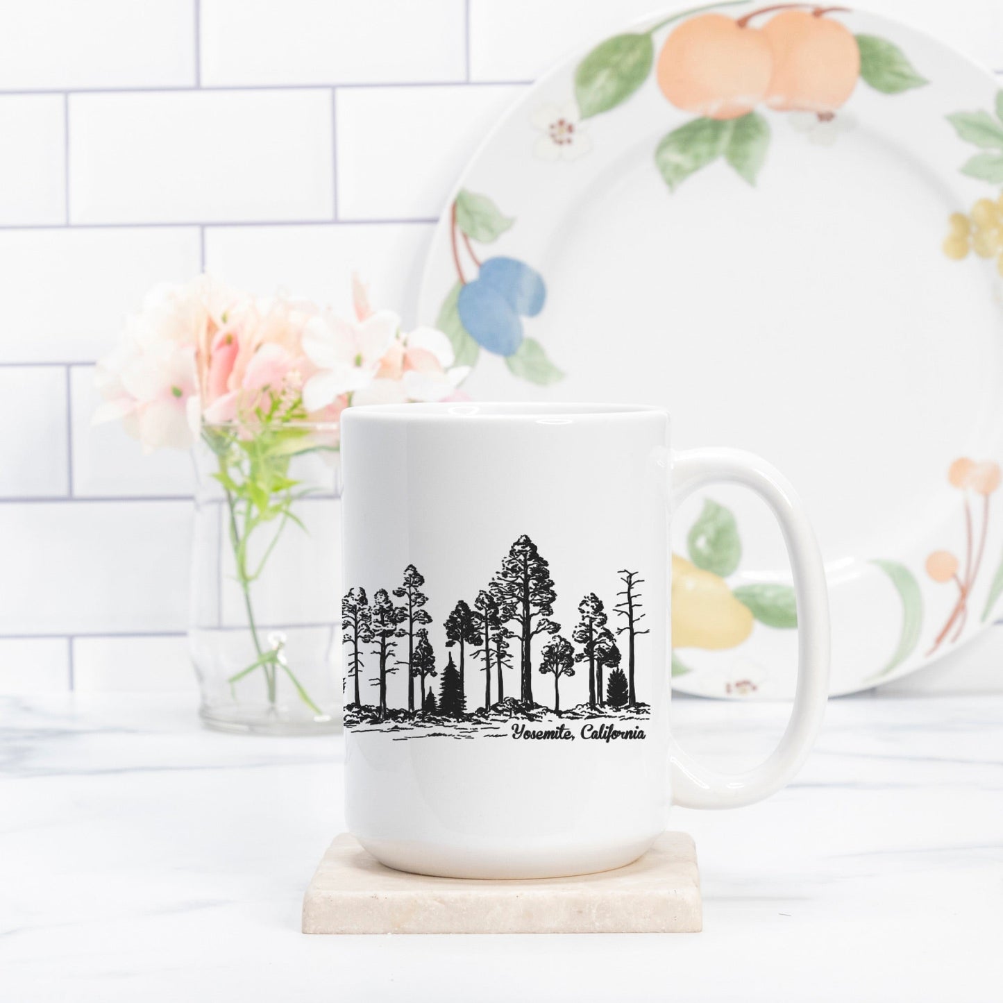 Yosemite Forest Wrap Mug Deluxe 15oz. - Get Deerty