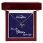 To My Daughter, May The STARS Guide you - Zodiac Necklace - Get Deerty