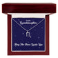 To My Granddaughter May The Stars Guide You, Zodiac Necklace - Select Zodiac Symbol - Get Deerty