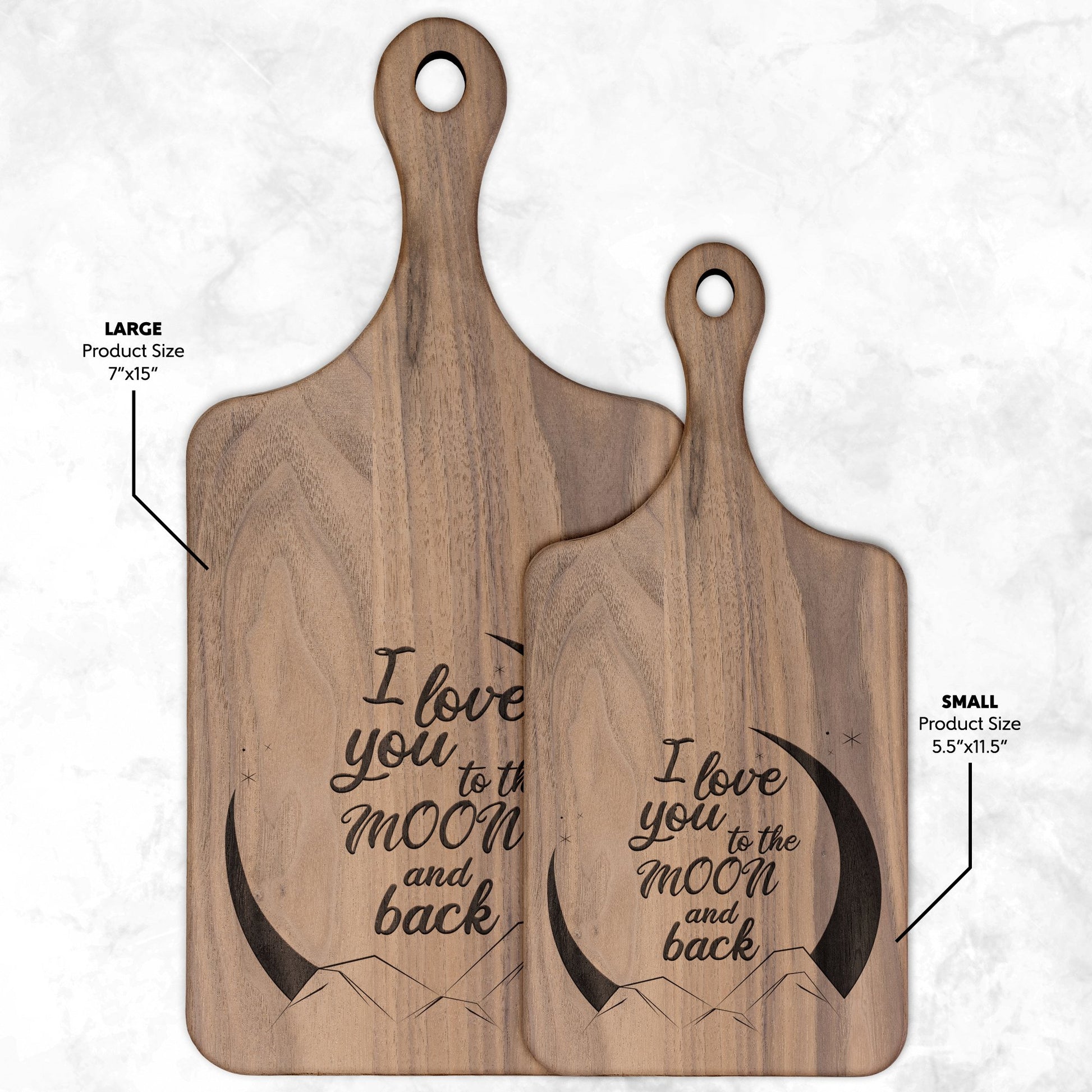 I Love You to the Moon Scene and Back Cutting Board - Get Deerty