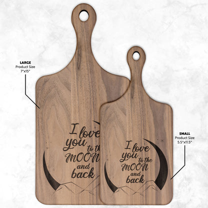 I Love You to the Moon Scene and Back Cutting Board - Get Deerty