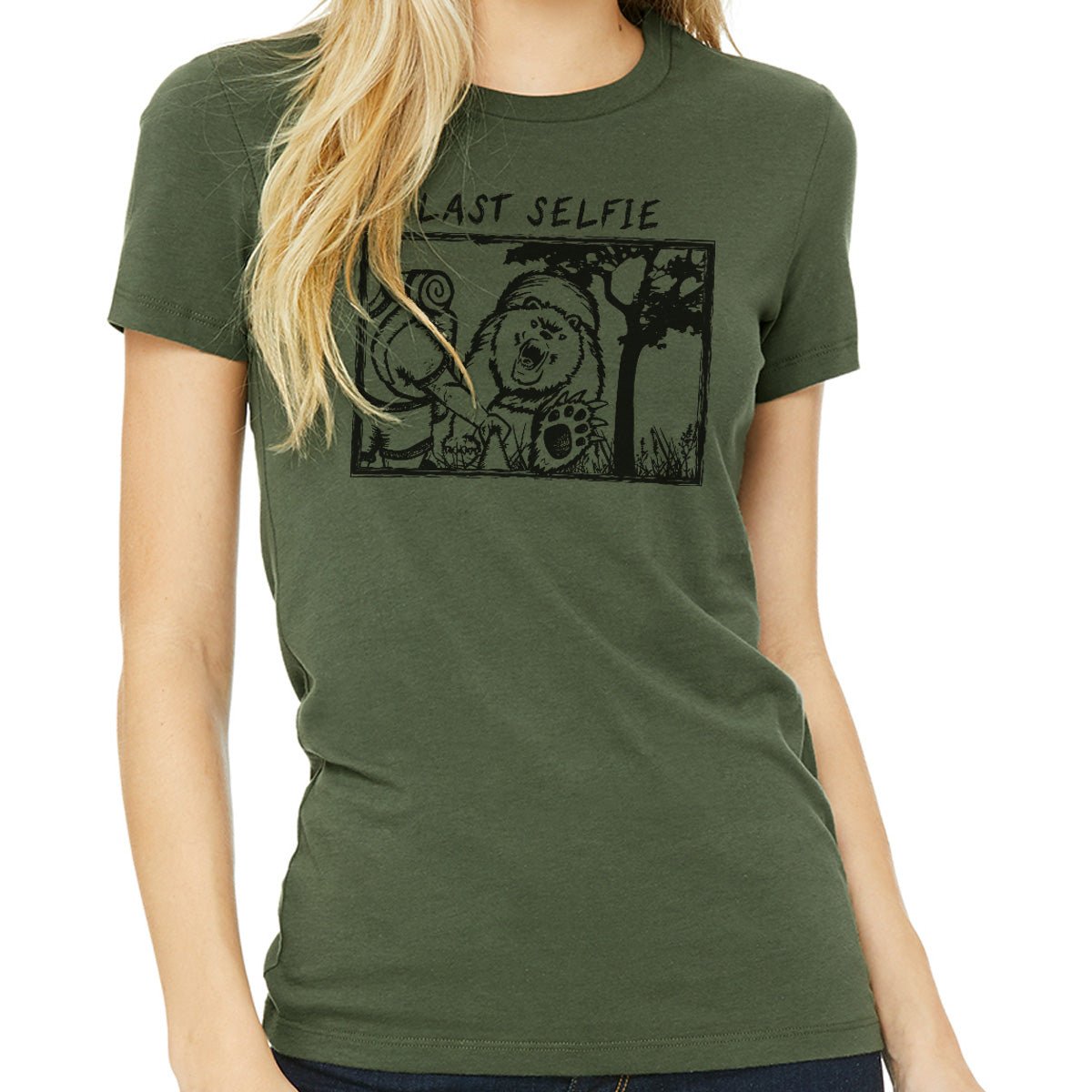Last Selfie Ladies T-Shirt - Get Deerty