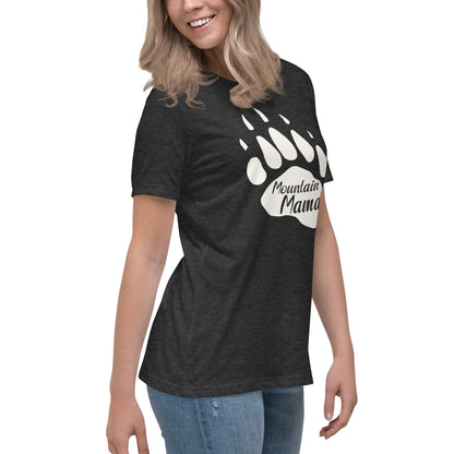 Mountain Mama Bear Paw Women's Relaxed T-Shirt - Get Deerty