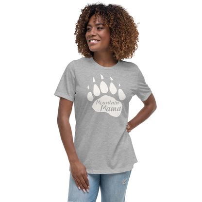 Mountain Mama Bear Paw Women's Relaxed T-Shirt - Get Deerty