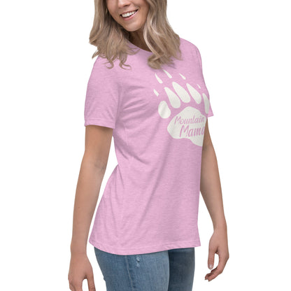 Mountain Mama Bear Paw Women's Relaxed T-Shirt - Get Deerty