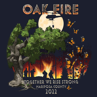 Oak Fire Fundraiser - Mens Pocket T-Shirt - Get Deerty