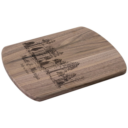 Redwood Forest Personalized Hardwood Cutting Board - Get Deerty