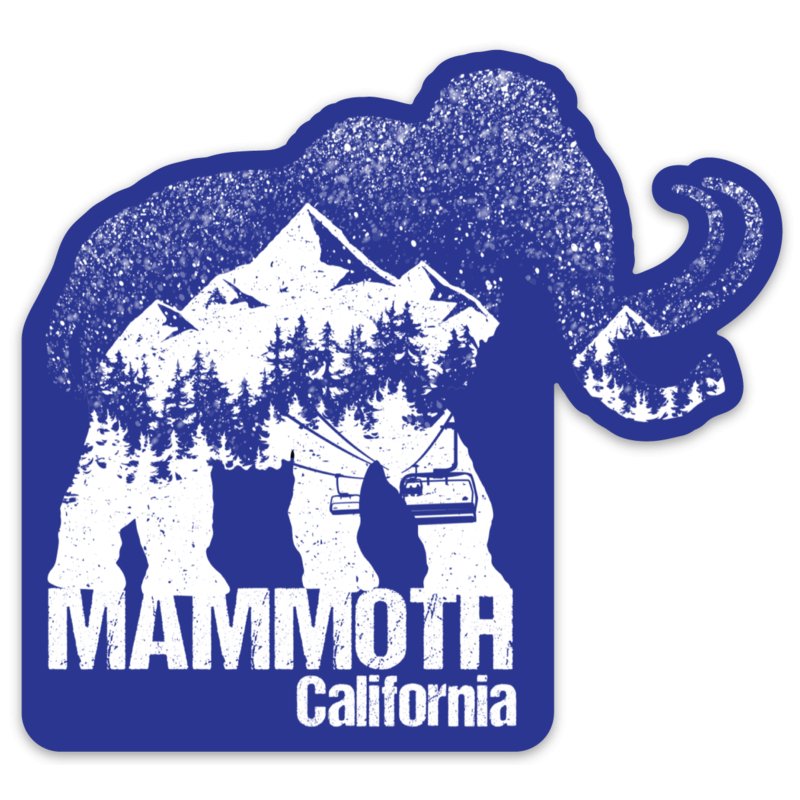 Snowy Mammoth Outdoor Decal - Get Deerty