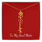 To My Soul Mate | Personalized Flower and Name Necklace Red - Get Deerty