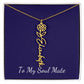 To My Soul Mate Personalized Necklace with Name and Birth Month Flower - Get Deerty