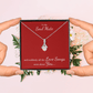 To My Soul Mate, suddenly all the Love Songs were about You | Allure Necklace on Red - Get Deerty