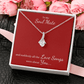 To My Soul Mate, suddenly all the Love Songs were about You | Allure Necklace on Red - Get Deerty