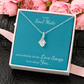 To My Soul Mate, suddenly all the Love Songs were about You | Allure Necklace on Teal - Get Deerty