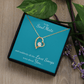 To My Soul Mate, suddenly all the Love Songs were about You | Heart Necklace on Teal - Get Deerty