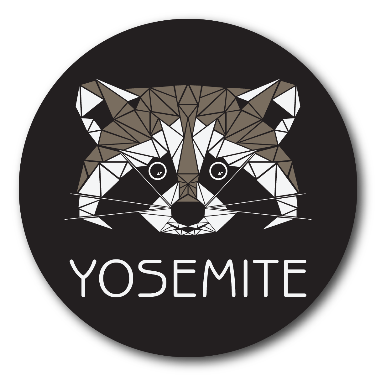 Yosemite Geo Raccoon Outdoor Magnet - Get Deerty